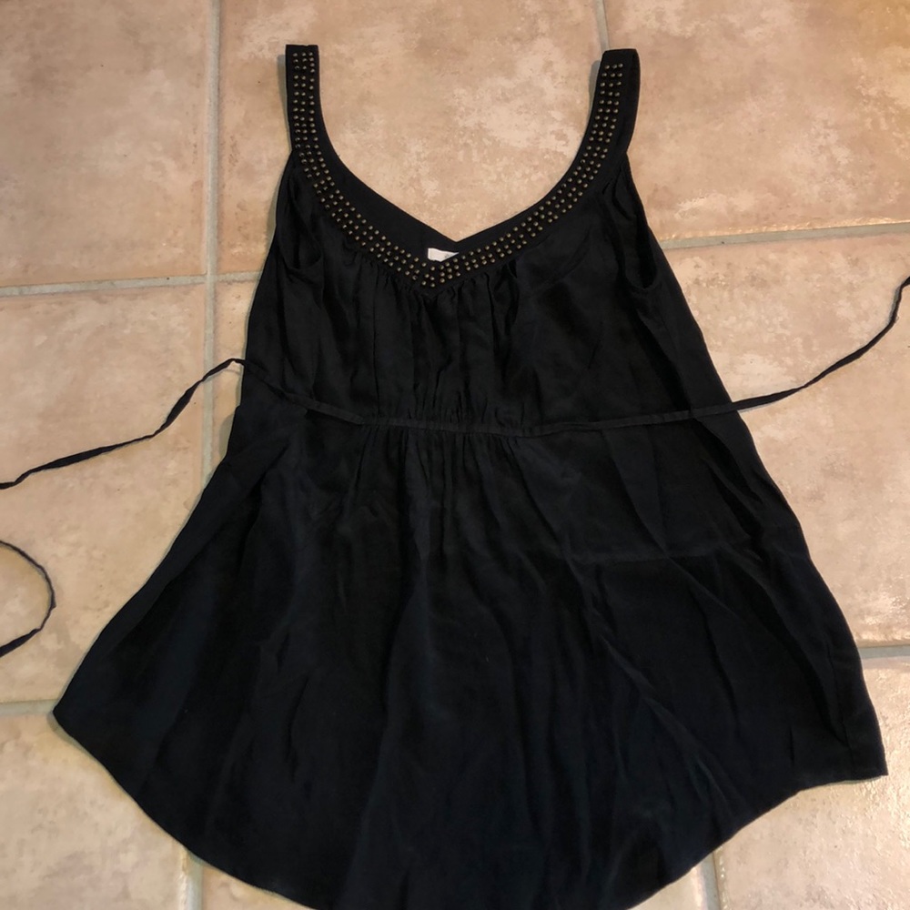 Ecote black blouse with tie